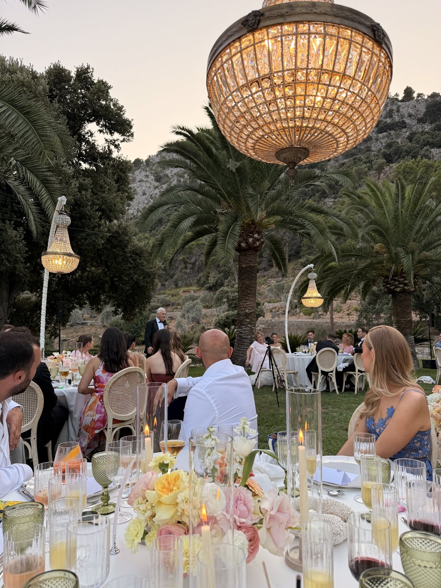 Speeches at the wedding table